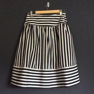 NWT Maeve High Seas navy stripe skirt